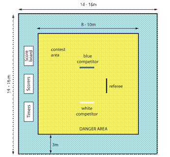 Judo competition area